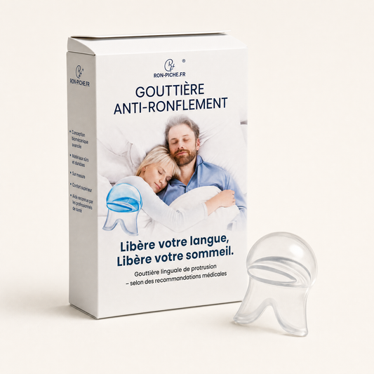 Packaging RON-PICHE avec la gouttière anti-ronflement en silicone